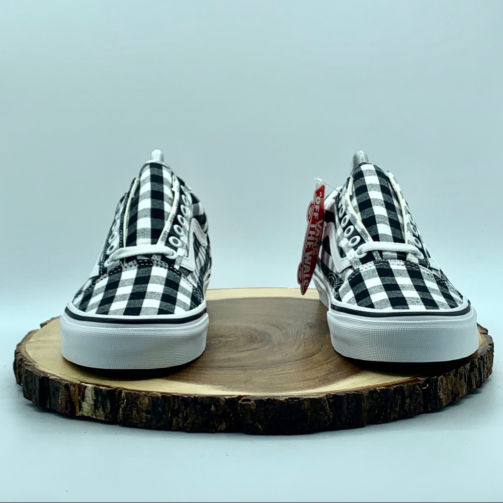VANS Women’s Gingham Old Skool Black/White Various - Picture 3 of 10